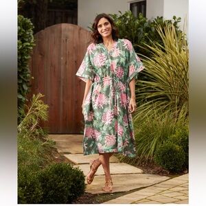 World market floral kaftan dress Cover-Up